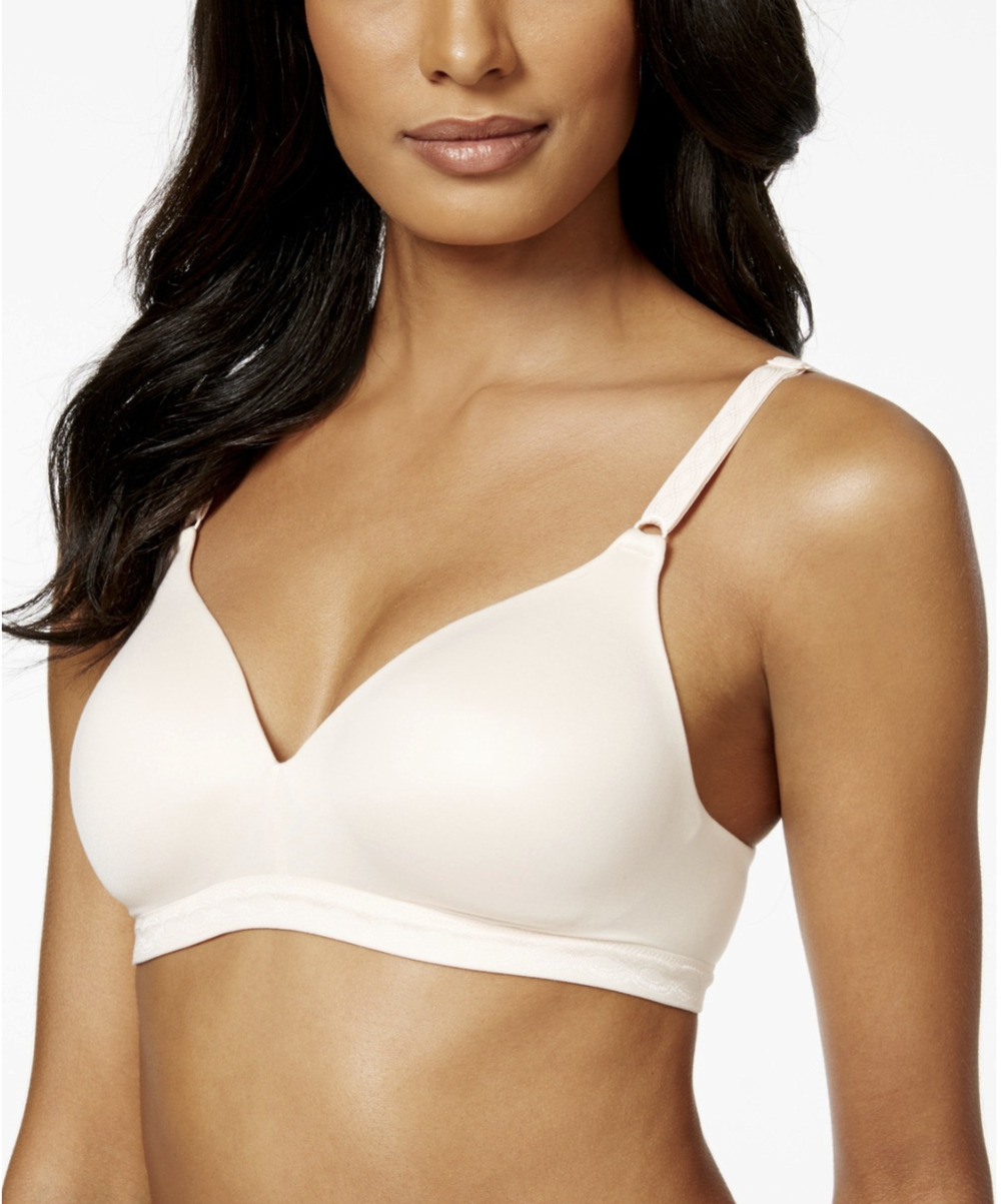 Warner's Women Cloud 9 Super Soft Wireless Lightly Lined Bra Sandshell Size 34B